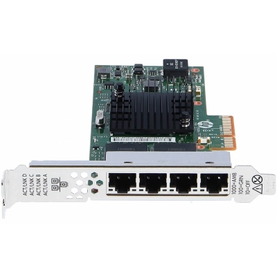 Сетевой адаптер HPE Ethernet 1Gb 4-port BASE-T I350-T4V2 Adapter (811546-B21)